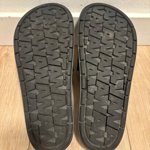 Alexander Wang x H&M Black Leather Slides - 10 - Picture 11 of 13